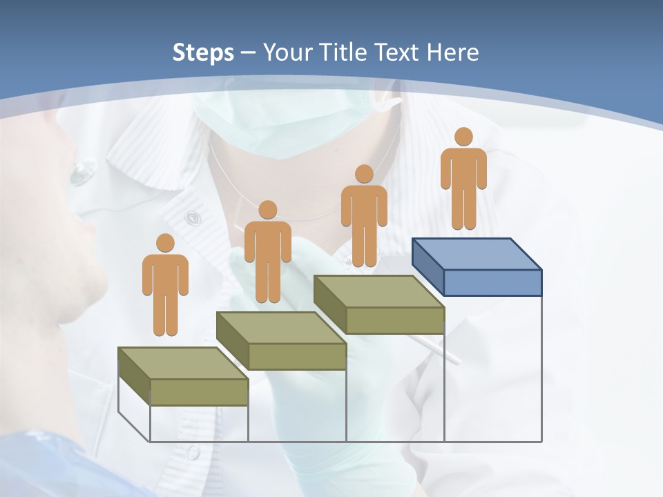 Clinic Caucasian Mask PowerPoint Template