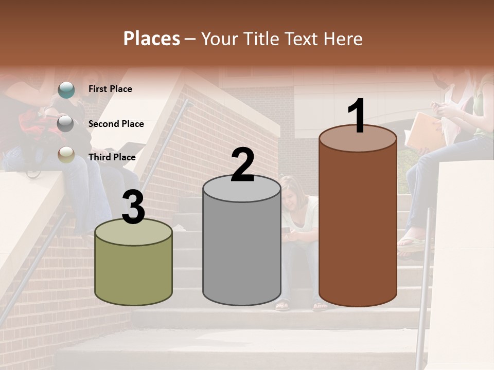 Teen Laptop Studying PowerPoint Template