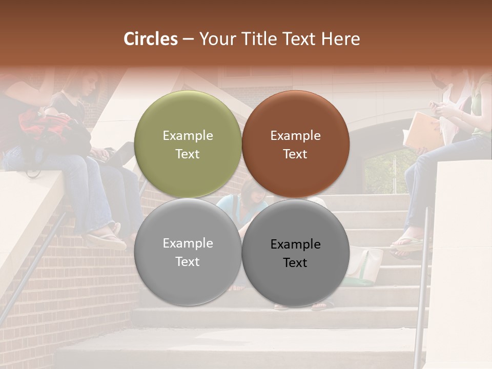 Teen Laptop Studying PowerPoint Template