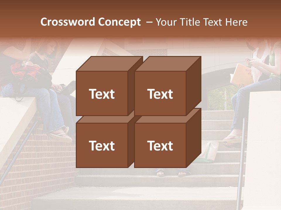 Teen Laptop Studying PowerPoint Template