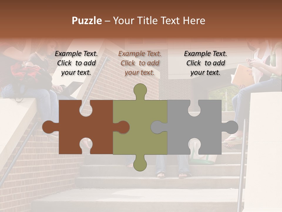 Teen Laptop Studying PowerPoint Template