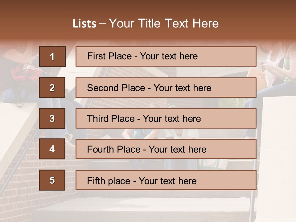 Teen Laptop Studying PowerPoint Template