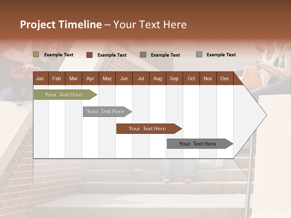 Teen Laptop Studying PowerPoint Template