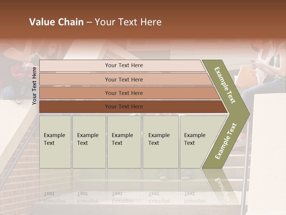 Teen Laptop Studying PowerPoint Template