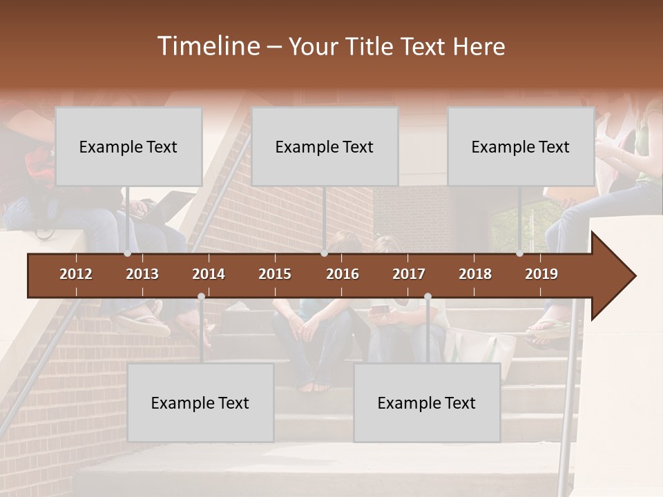 Teen Laptop Studying PowerPoint Template