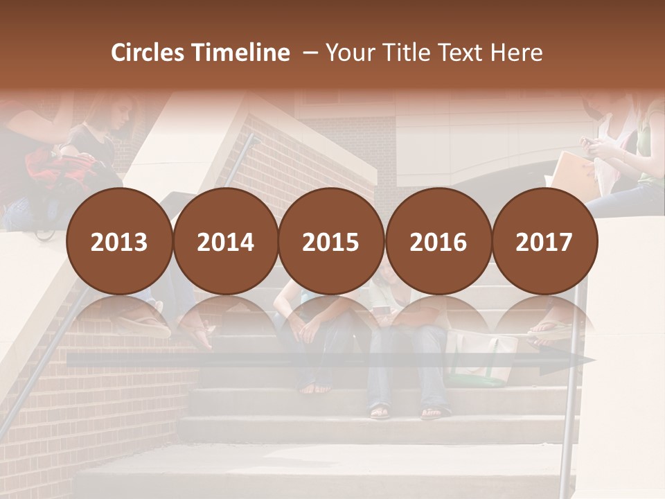 Teen Laptop Studying PowerPoint Template