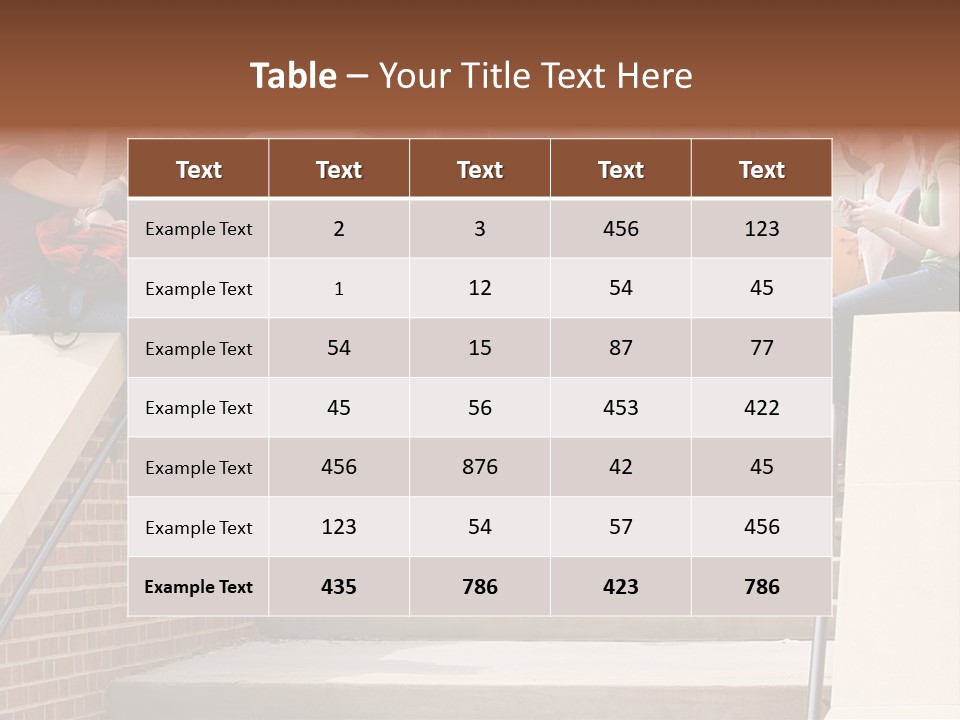 Teen Laptop Studying PowerPoint Template