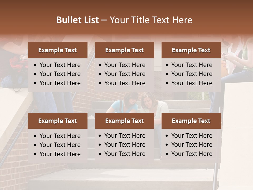 Teen Laptop Studying PowerPoint Template