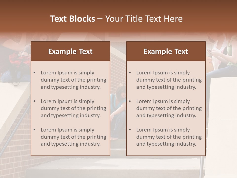 Teen Laptop Studying PowerPoint Template