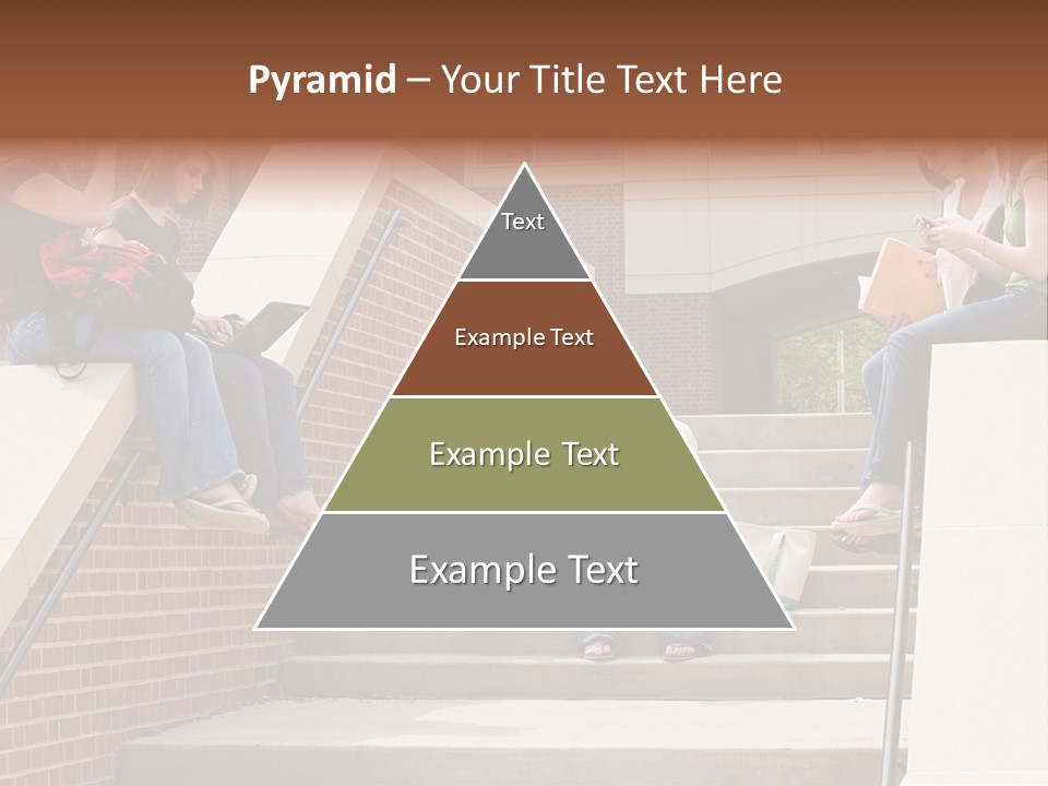 Teen Laptop Studying PowerPoint Template