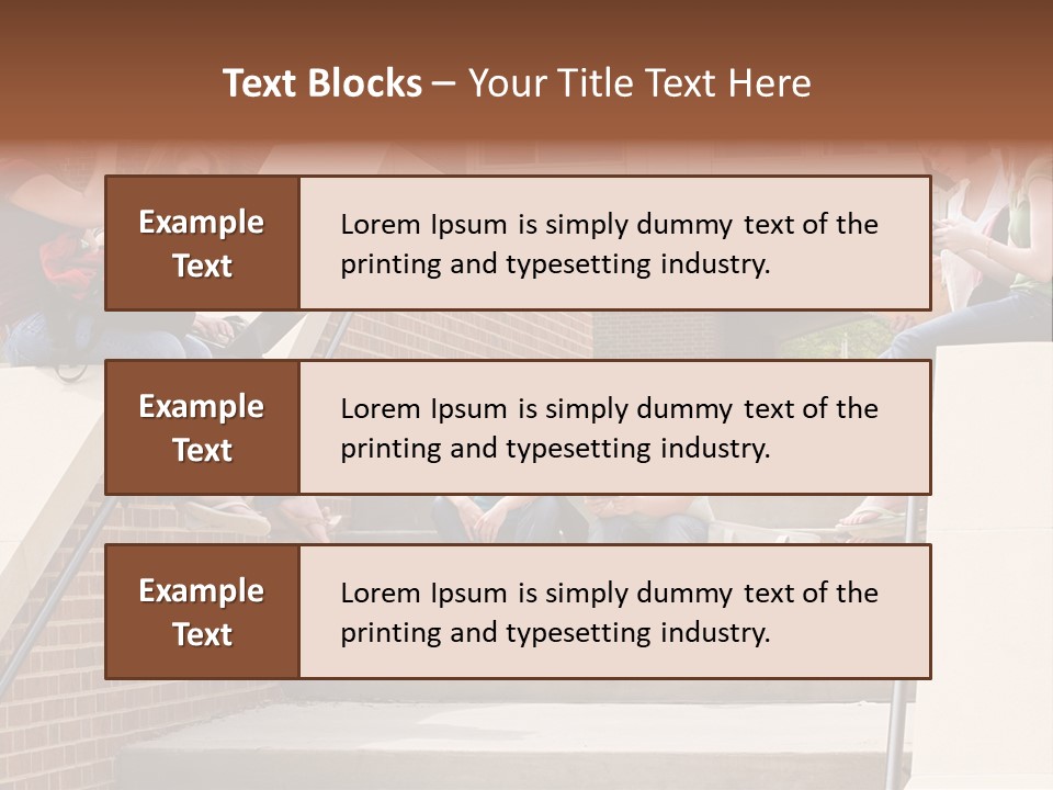 Teen Laptop Studying PowerPoint Template