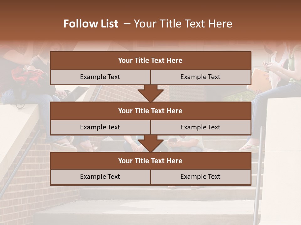 Teen Laptop Studying PowerPoint Template