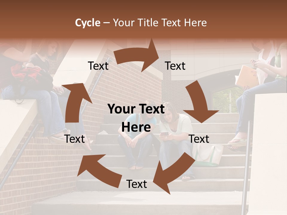 Teen Laptop Studying PowerPoint Template