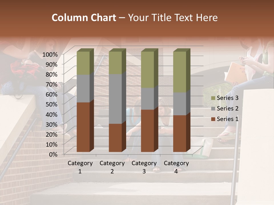 Teen Laptop Studying PowerPoint Template