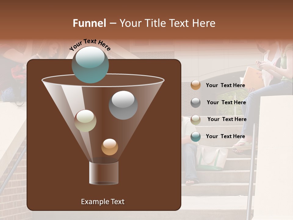 Teen Laptop Studying PowerPoint Template