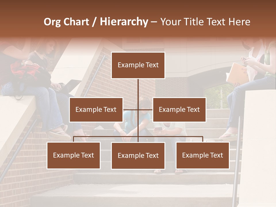 Teen Laptop Studying PowerPoint Template