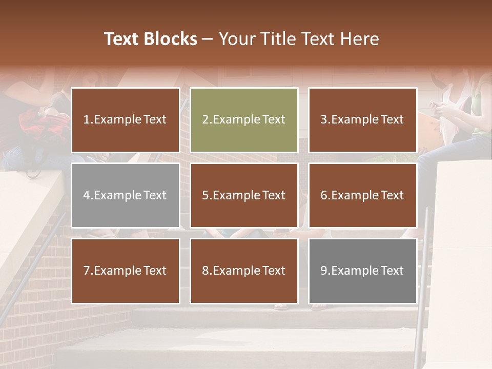 Teen Laptop Studying PowerPoint Template