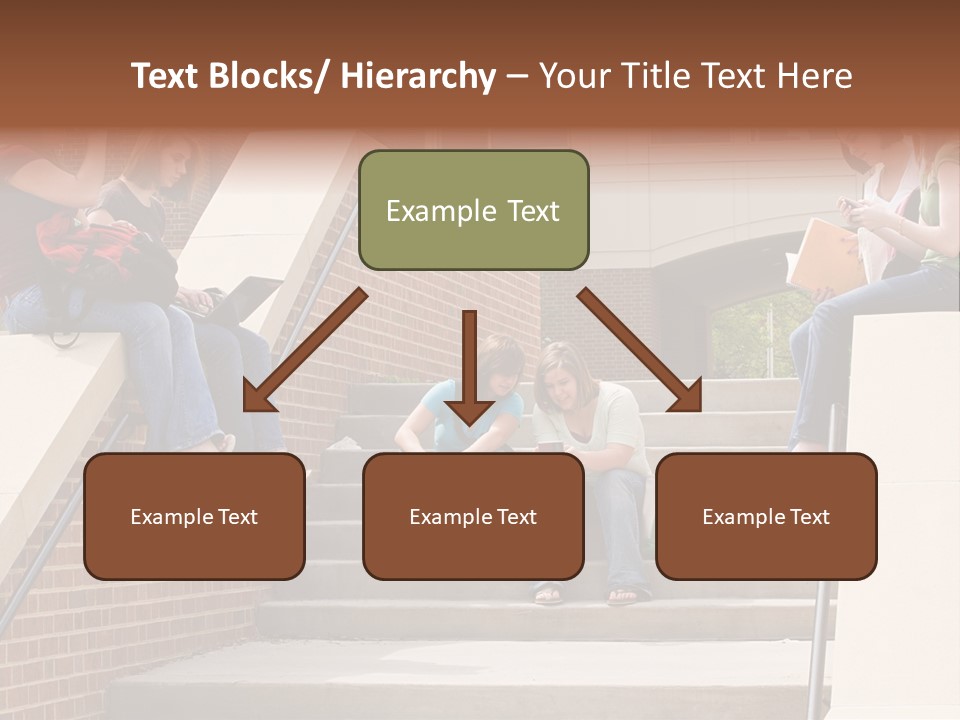 Teen Laptop Studying PowerPoint Template