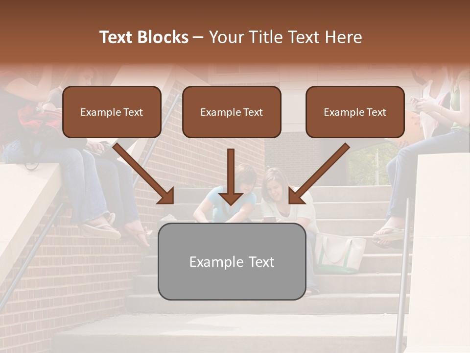 Teen Laptop Studying PowerPoint Template