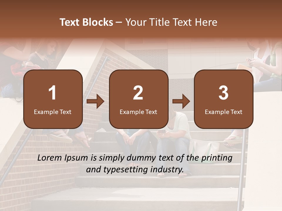 Teen Laptop Studying PowerPoint Template