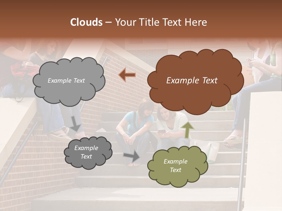 Teen Laptop Studying PowerPoint Template