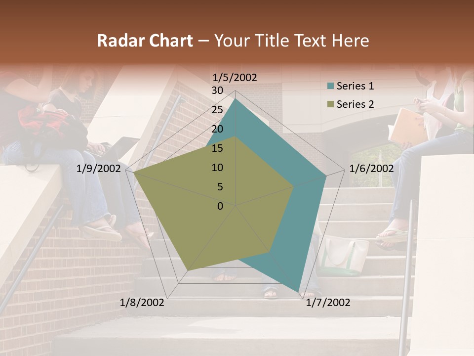 Teen Laptop Studying PowerPoint Template