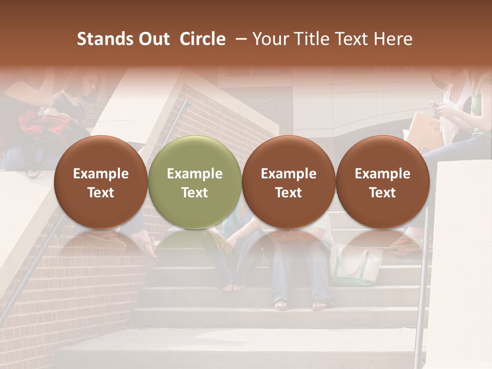 Teen Laptop Studying PowerPoint Template