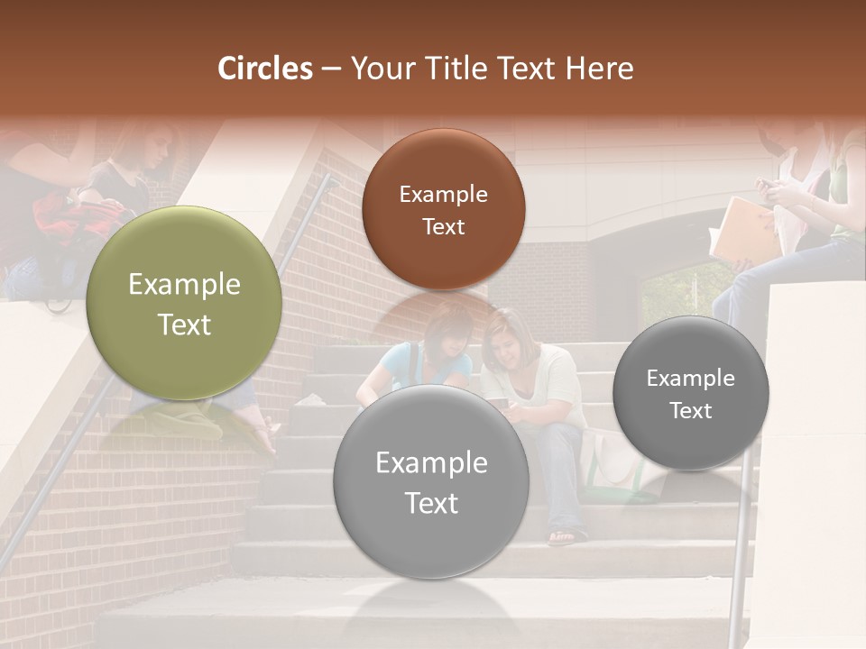 Teen Laptop Studying PowerPoint Template