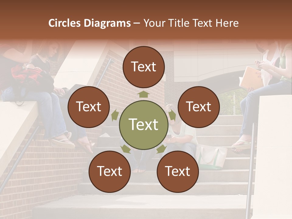 Teen Laptop Studying PowerPoint Template