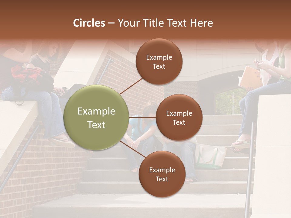 Teen Laptop Studying PowerPoint Template