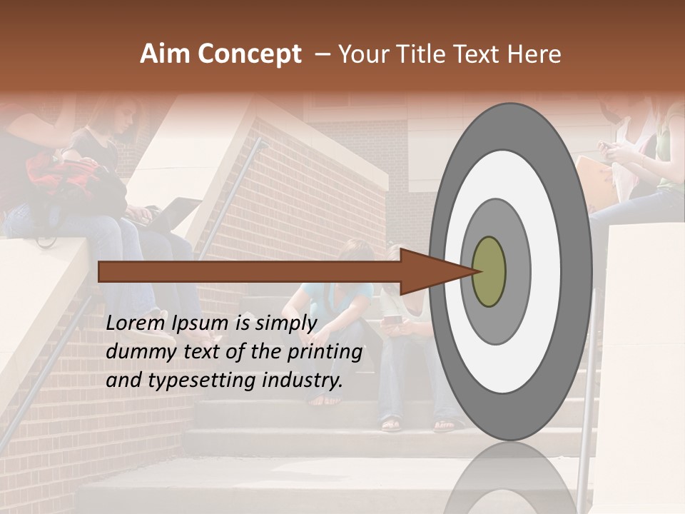 Teen Laptop Studying PowerPoint Template