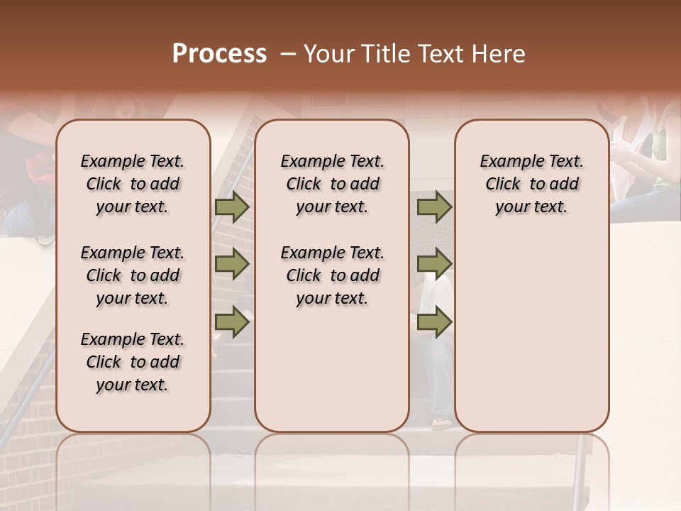 Teen Laptop Studying PowerPoint Template
