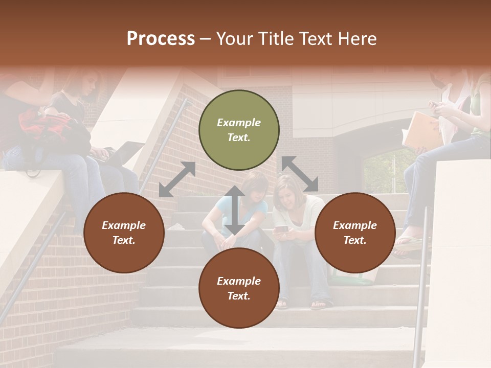 Teen Laptop Studying PowerPoint Template