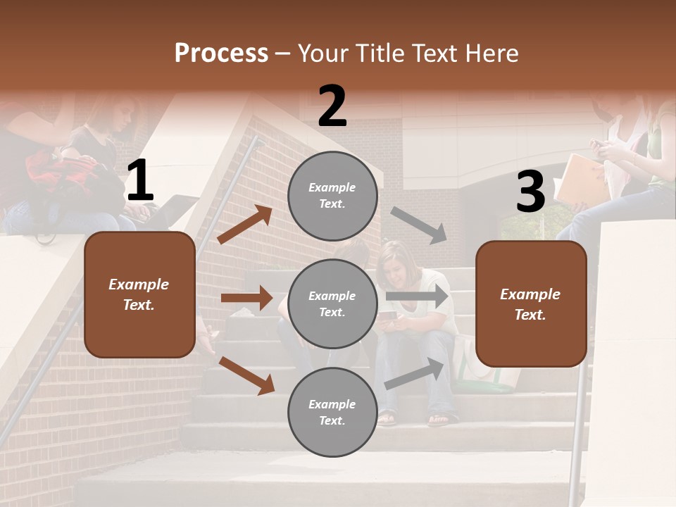 Teen Laptop Studying PowerPoint Template