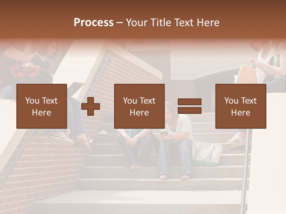 Teen Laptop Studying PowerPoint Template