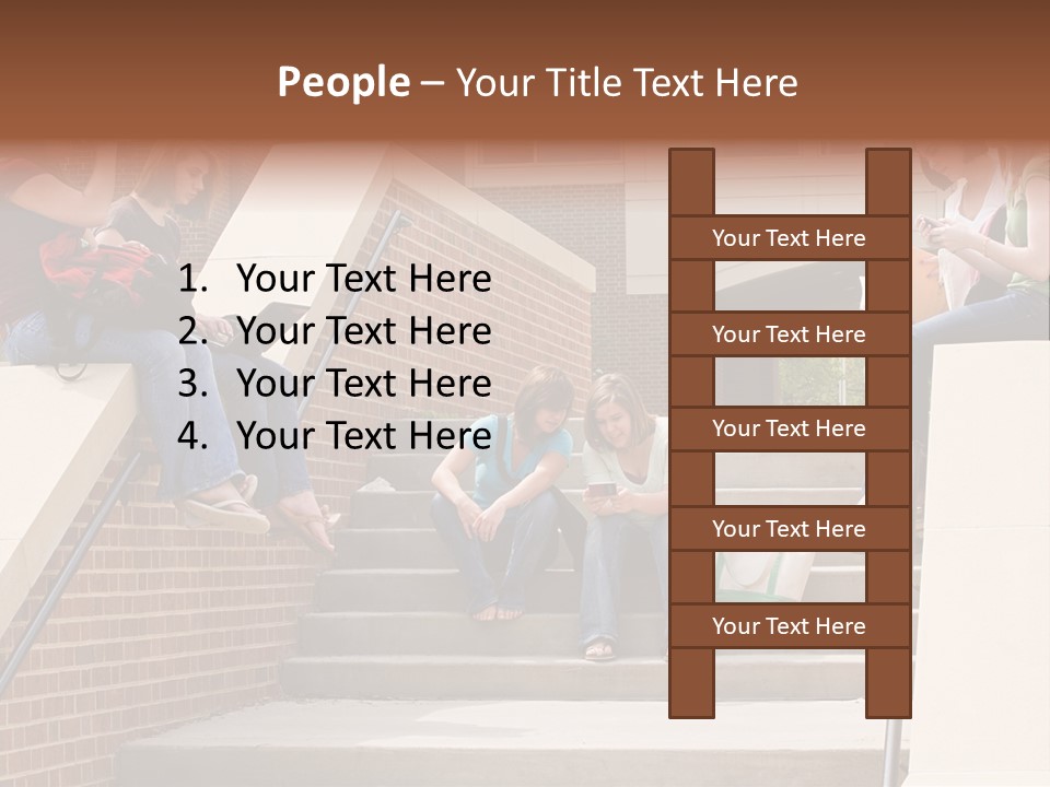 Teen Laptop Studying PowerPoint Template