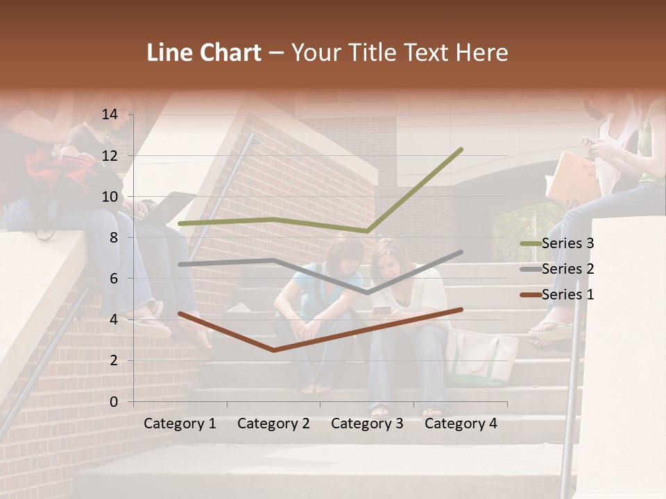 Teen Laptop Studying PowerPoint Template