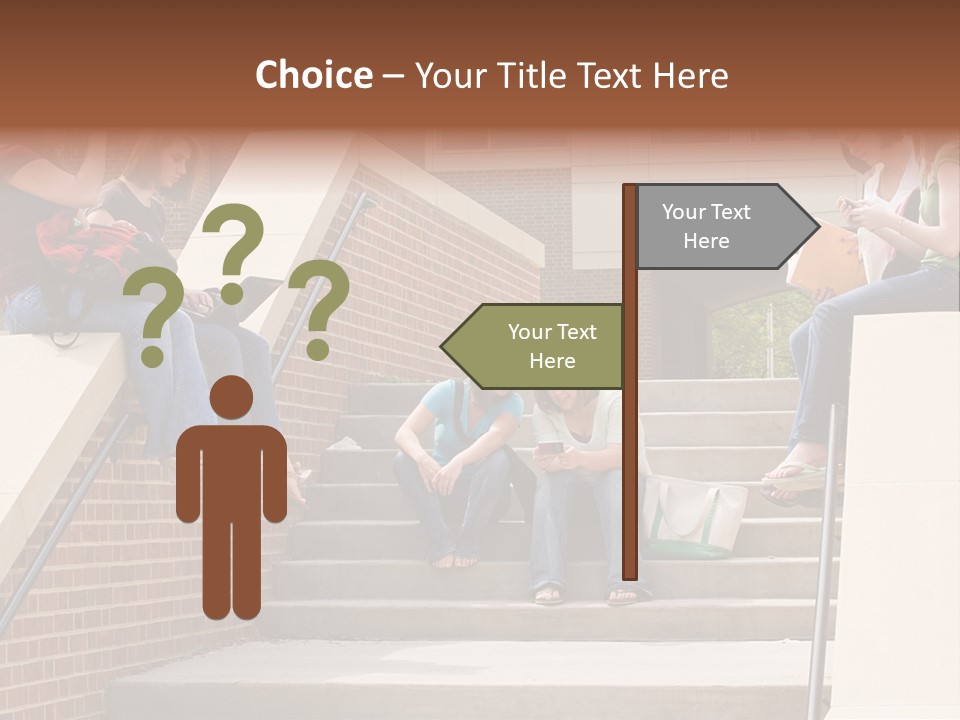 Teen Laptop Studying PowerPoint Template