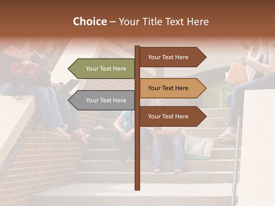 Teen Laptop Studying PowerPoint Template