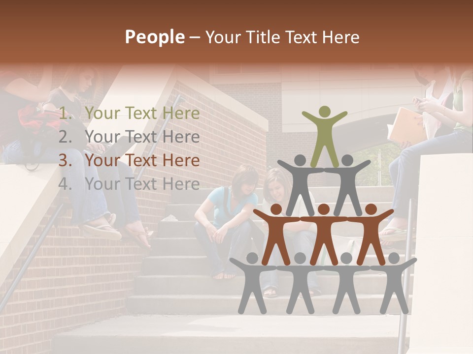 Teen Laptop Studying PowerPoint Template