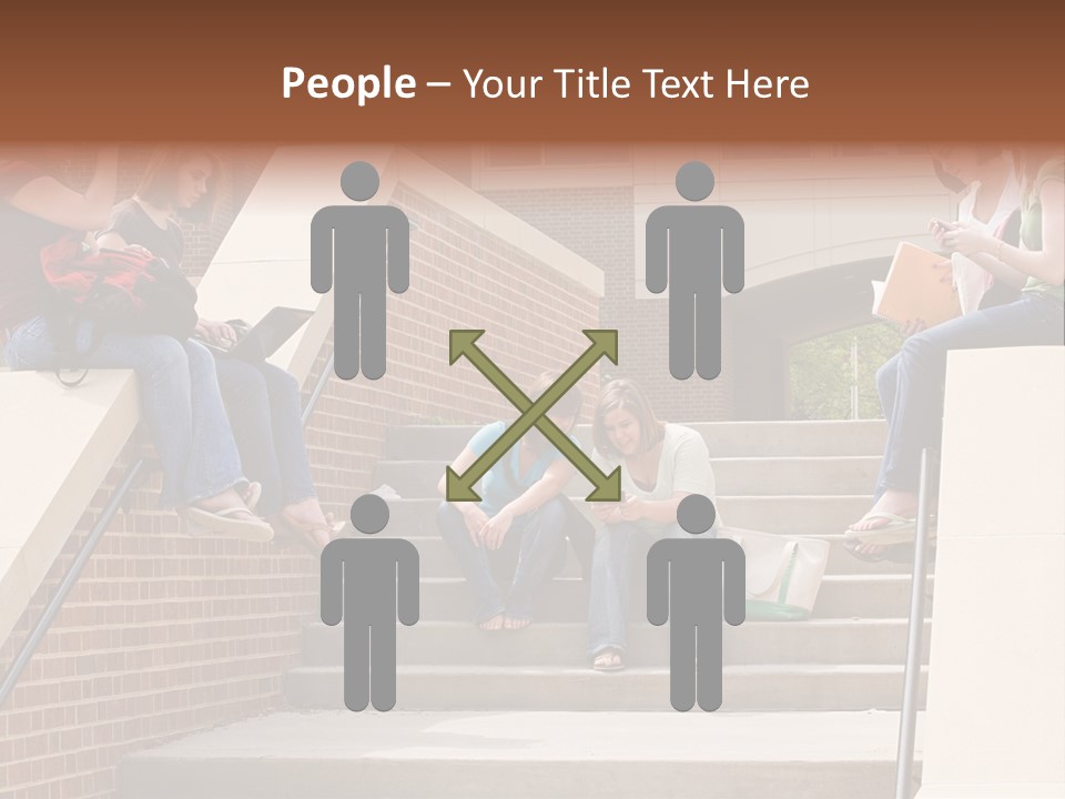 Teen Laptop Studying PowerPoint Template