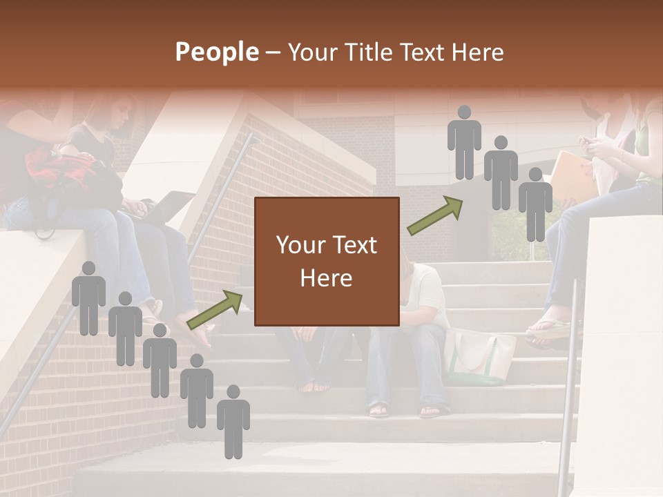 Teen Laptop Studying PowerPoint Template