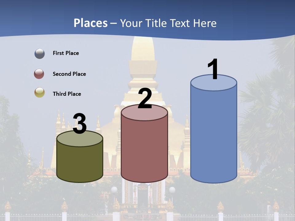 Stupa Plant Laos PowerPoint Template