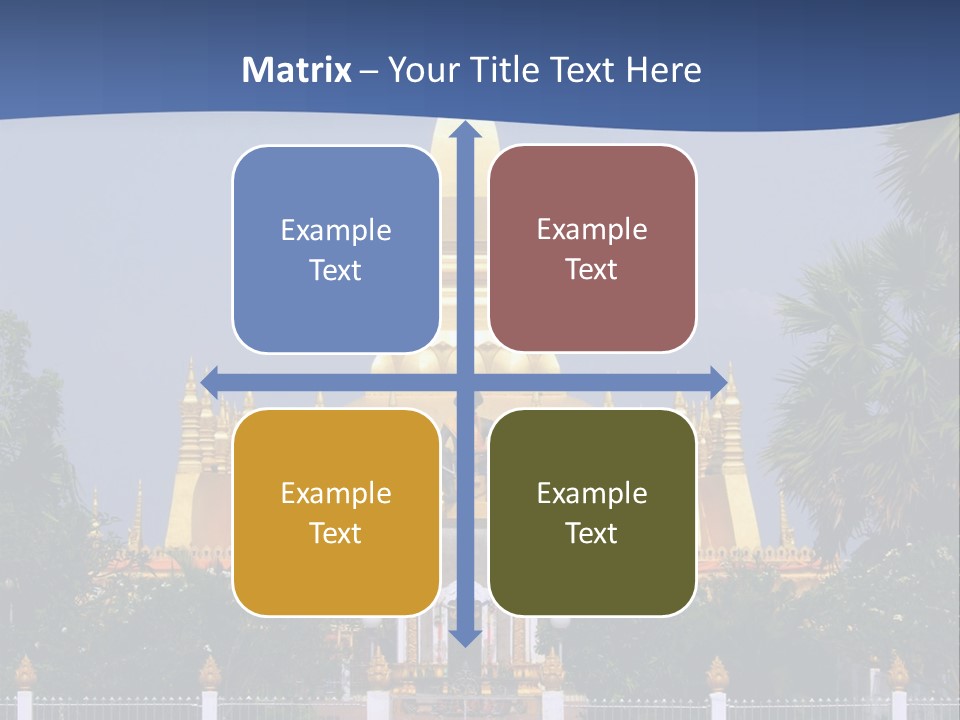 Stupa Plant Laos PowerPoint Template