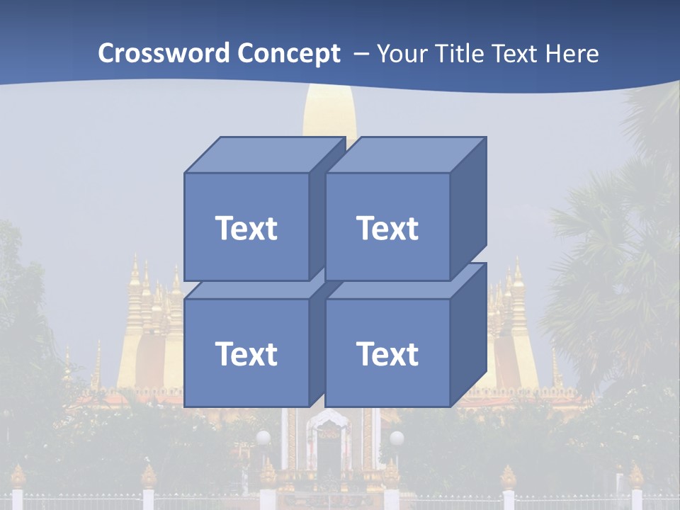 Stupa Plant Laos PowerPoint Template