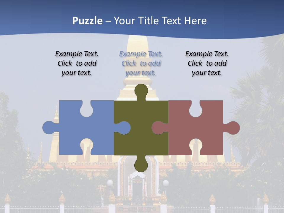 Stupa Plant Laos PowerPoint Template