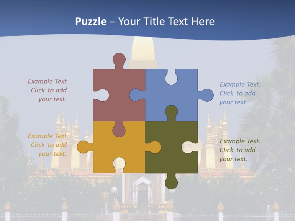 Stupa Plant Laos PowerPoint Template