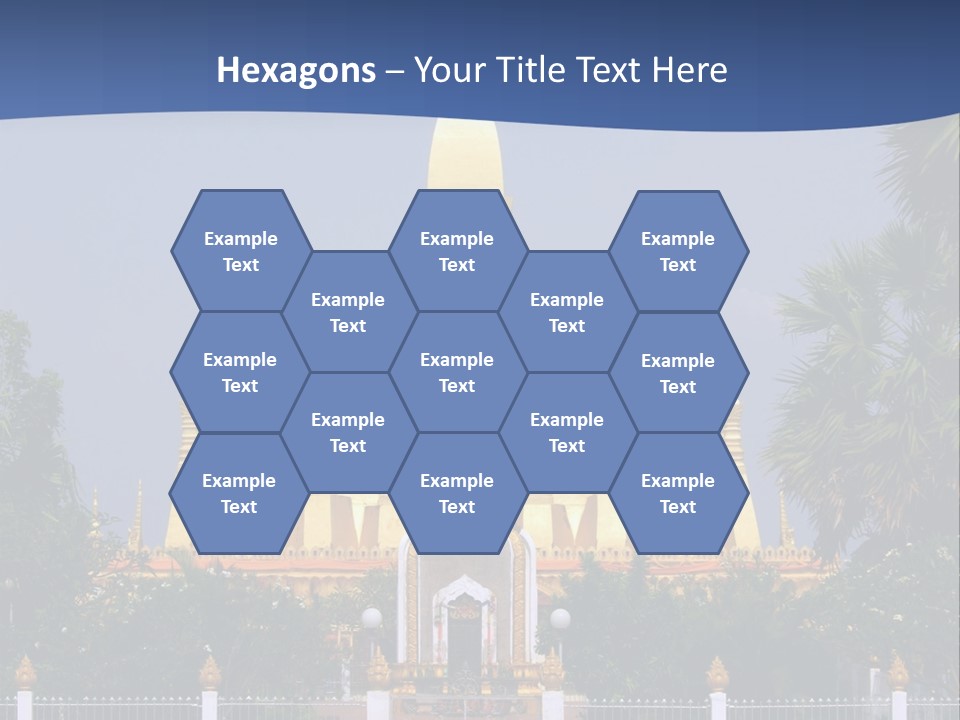 Stupa Plant Laos PowerPoint Template