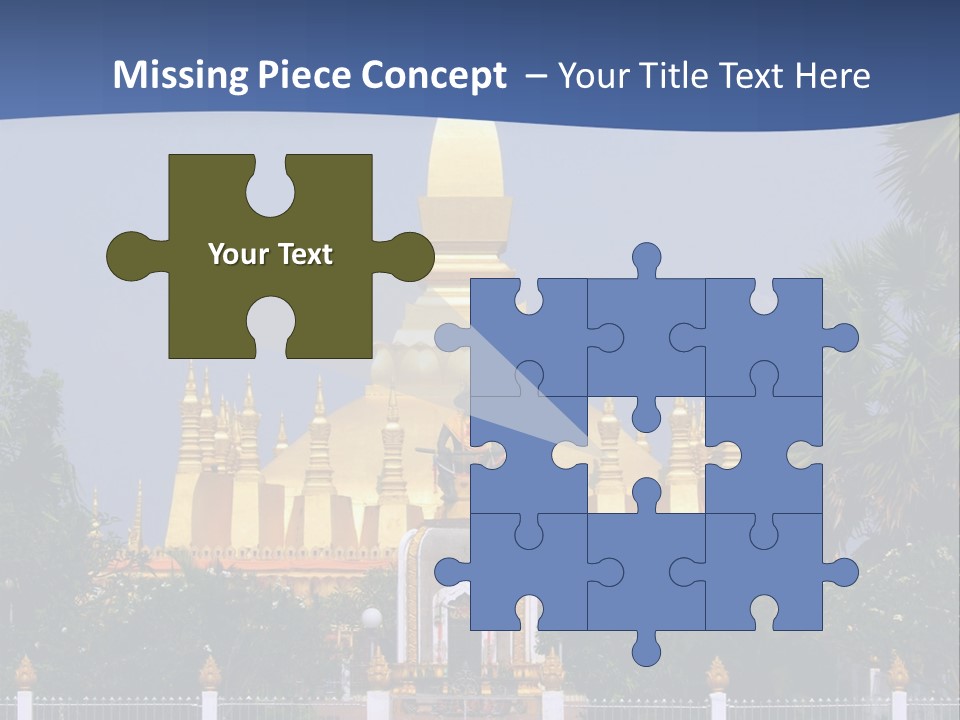 Stupa Plant Laos PowerPoint Template