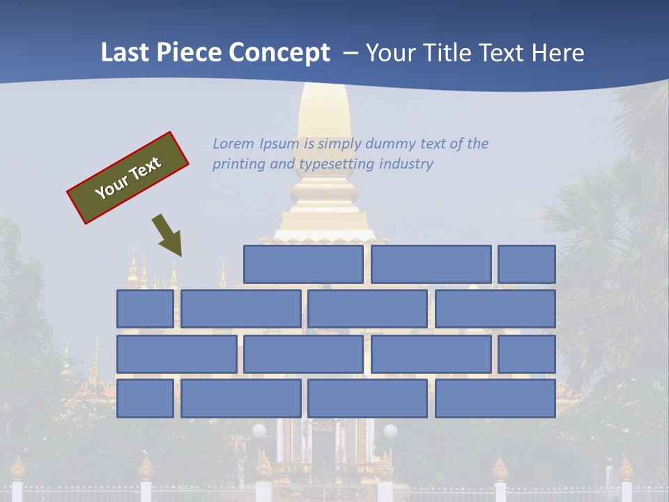Stupa Plant Laos PowerPoint Template